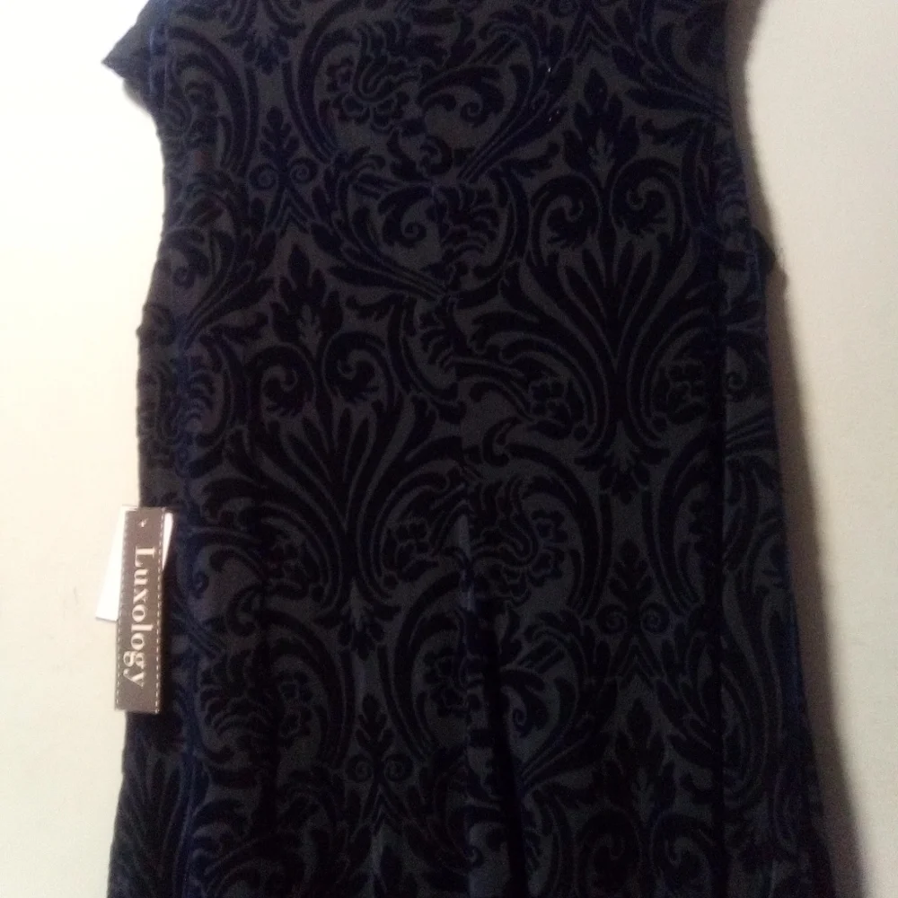 LUXOLOGY ladies blue hi-low dress. Size 14W.  NWT - Picture 3 of 11